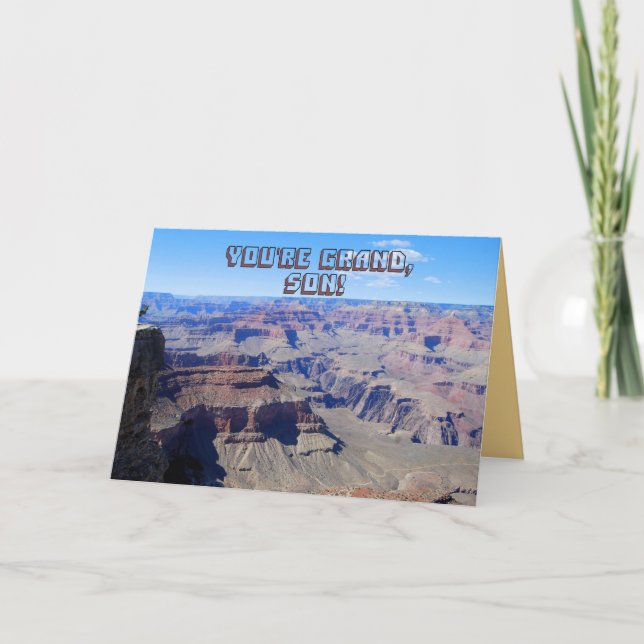 Du är Grand! Grand Canyon-födelsedagskort Kort (Framsida)
