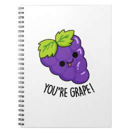 Du är Grape Roligt Frukt Puns Anteckningsbok