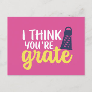 Du är Grate Cute Cheese Pun Funny Valentine Day Vykort