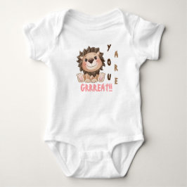 Du är Grrreat Cute Lejonare Baby T Shirt