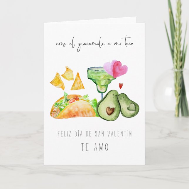 Du är Guacamole till min Taco | Alla hjärtans Helgkort (Framsida)