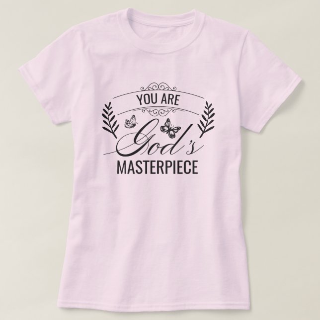 Du är Guds mästerverk Religiösa T-Shirt (Design framsida)