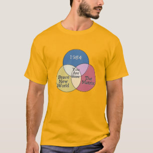 Du är här 1984 Modigare New World, matrisvenen T Shirt