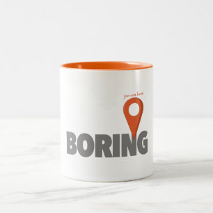 Du är här - borra Två-Tonad mugg
