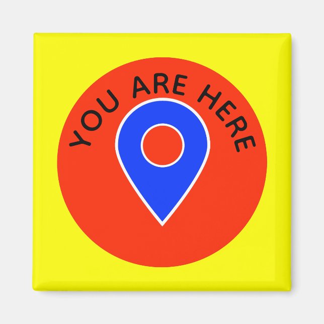 Du är här för att visa en kryssrutemarkör magnet (Framsidan)