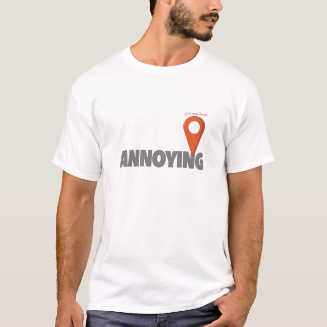 Du är här - förarga tee shirt (Framsida)