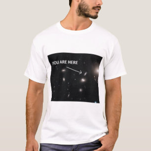 Du är här, galaxkluster t-shirt
