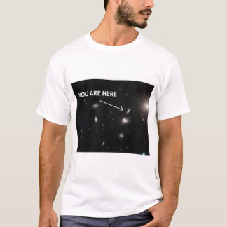 Du är här, galaxkluster t-shirt