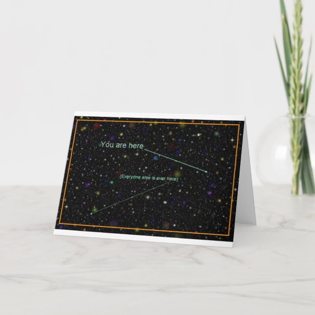 "Du är här"-hälsningskort Kort (Framsida)