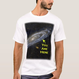 Du är här i galaxen t-shirt