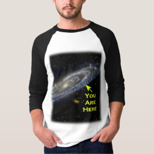 Du är här i galaxen tee shirt