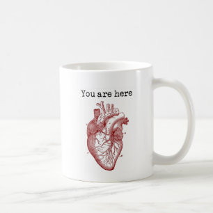 Du är här i mitt hjärta kaffemugg