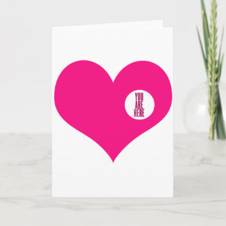 DU ÄR HÄR - kärlek och valentins dagspresent Helgkort