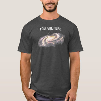 Du är här på ett mjölkaktigt sätt, Universe Space T Shirt