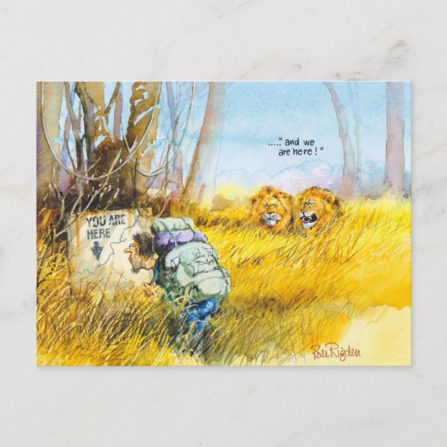 Du är här vykort (Framsida)