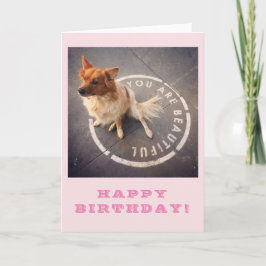 DU ÄR HÄRLIG •, GRATTIS PÅ FÖDELSEDAGEN! (rosor) Kort