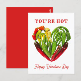 Du är Heart of Hot Chili Peppers Alla hjärtans dag Vykort