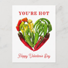 Du är Heart of Hot Chili Peppers Alla hjärtans dag Vykort