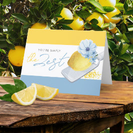 Du är helt enkelt den bästa Vattenfärg Lemon Foldi Tack Kort