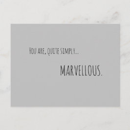 Du är helt enkelt underbar vykort
