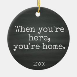 Du är hem- - fosterhemadoptiongåvor julgransprydnad keramik