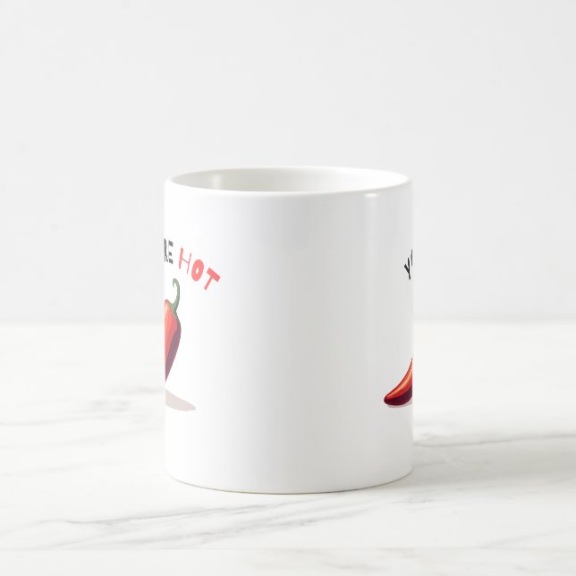 Du är het chilli-mugg kaffemugg (Center)