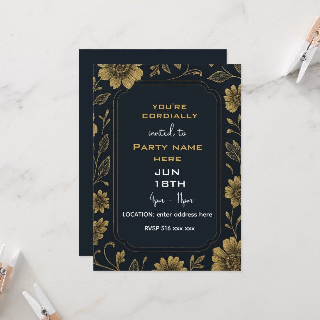 Du är hjärtligt välkommen  inbjudningar (Fram/Back In Situ)