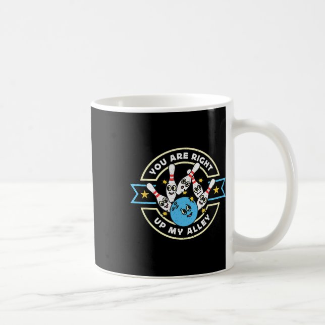 Du är Höger på min Kärlek Bowling Game Alley Kaffemugg (Höger)