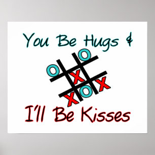 Du är Hugs jag blir Kisses Poster
