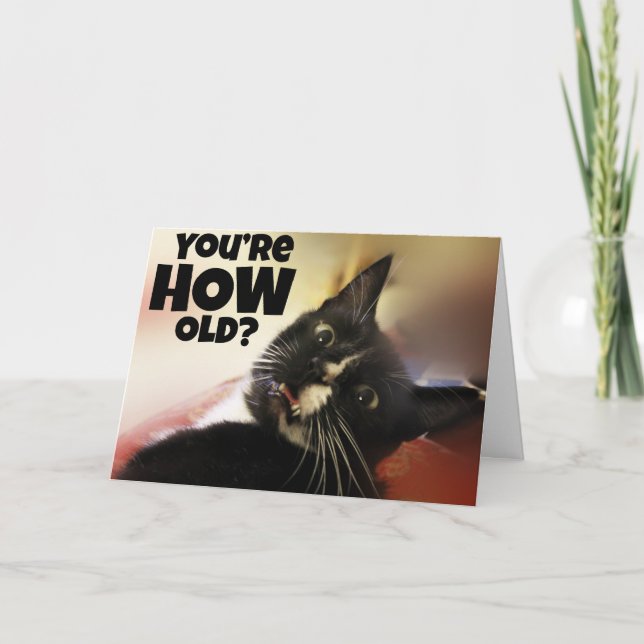Du är HUR gammal? Kort (Framsida)