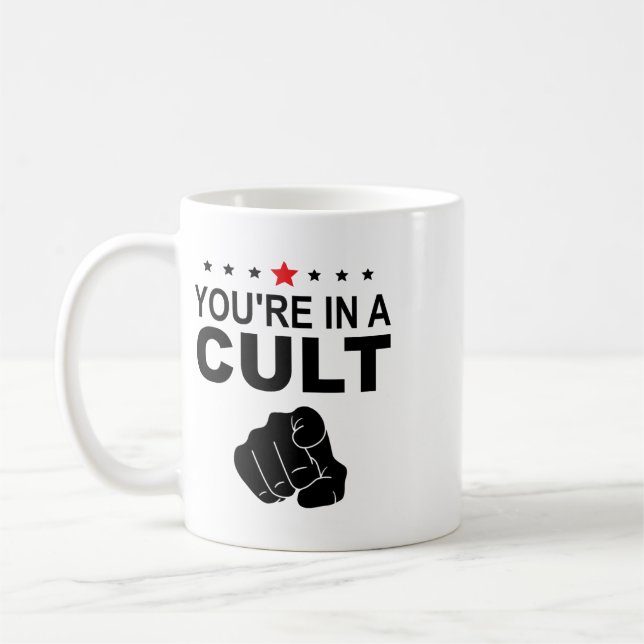 Du Är I En Kults Tegn  Kaffemugg (Vänster)