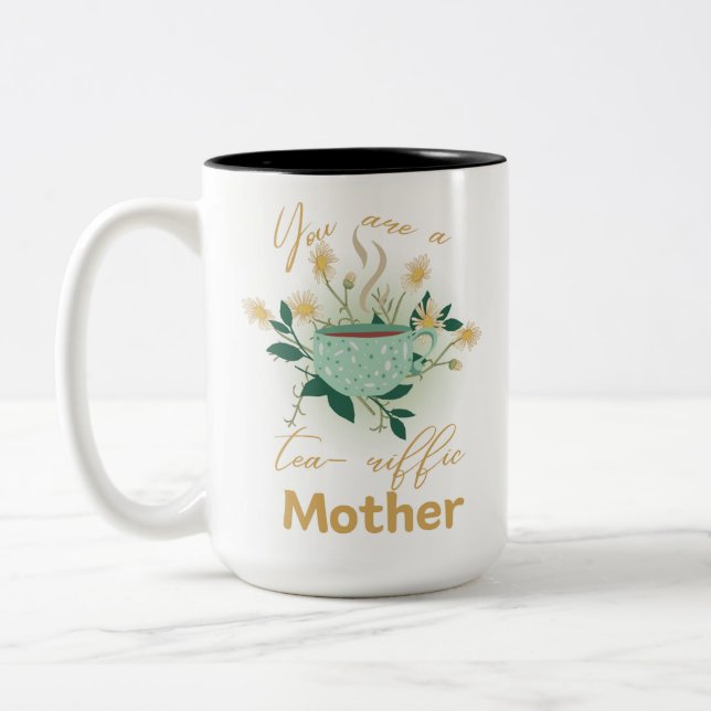 Du är i mamma Två-Tonad mugg (Vänster)