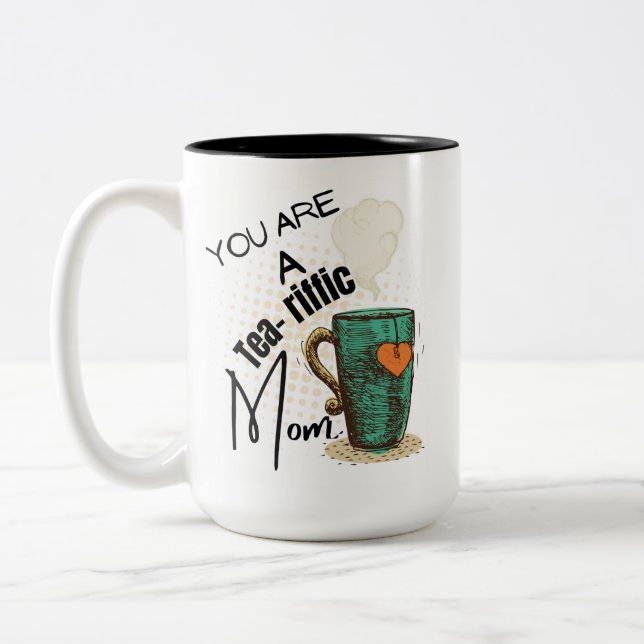 Du är i mamma Två-Tonad mugg (Vänster)