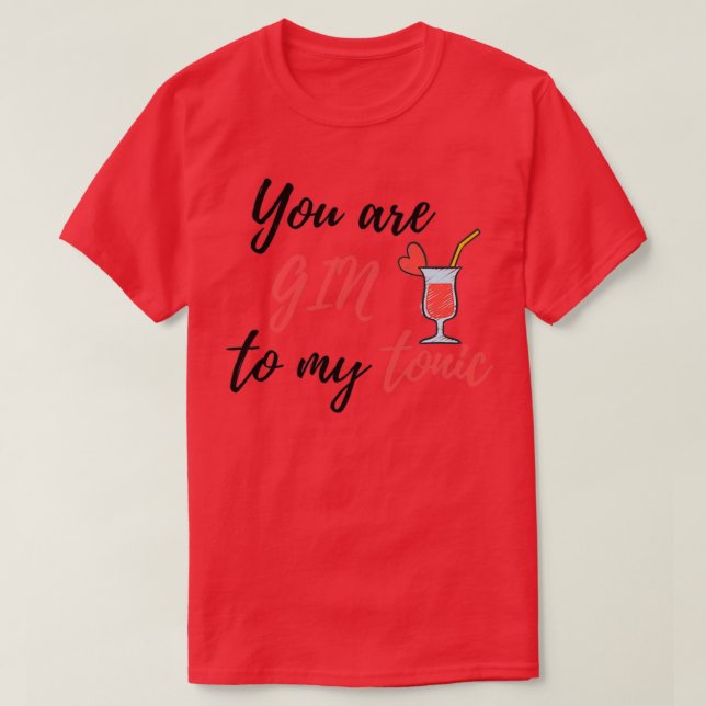 Du är i min tonic t shirt (Design framsida)