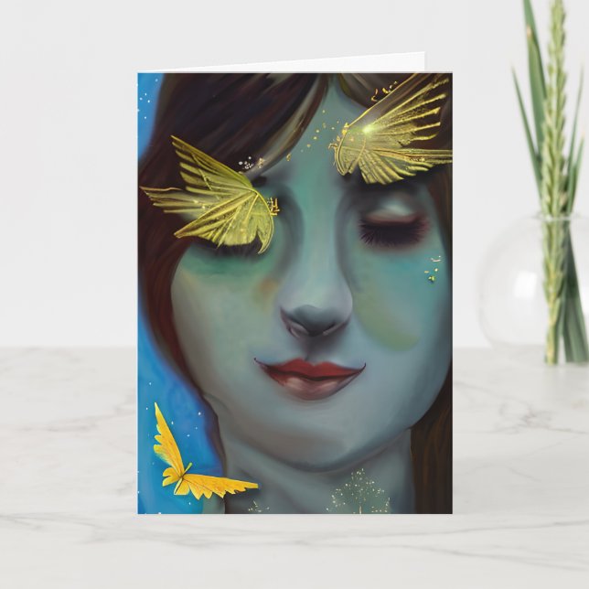 Du är i mina tankar | SÖT DAM Kort (Framsida)