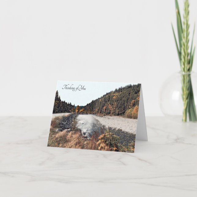 Du Är i Mina Tankar - Vård & Omsorgskort Kort (Framsida)