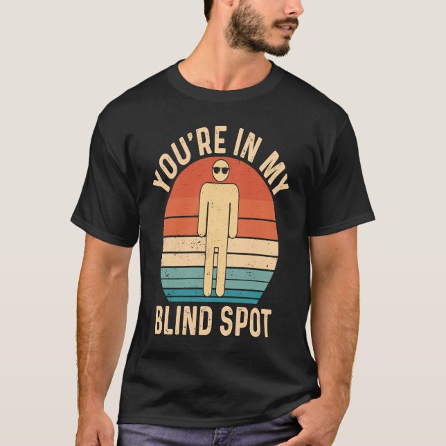 Du är i mitt blinda fält Retro blind T Shirt (Framsida)