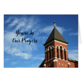 Du är i våra böner hälsningskort