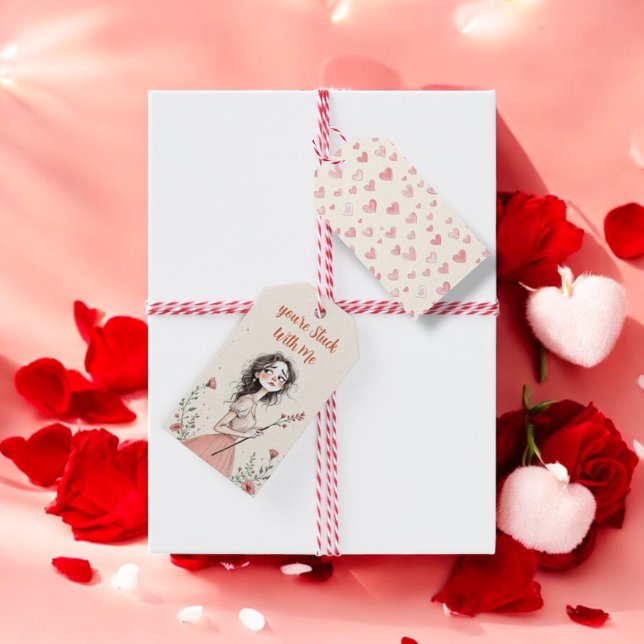 Du är ihop med mig presentetikett (Skapare uppladdad)