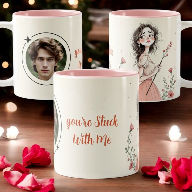 Du är ihop med mig Två-Tonad mugg (Skapare uppladdad)