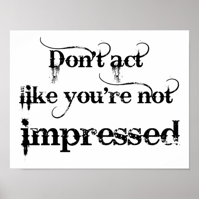 Du är imponerad av att Poster (Framsidan)