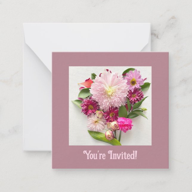 Du är inbjuden anteckningskort (Framsida)