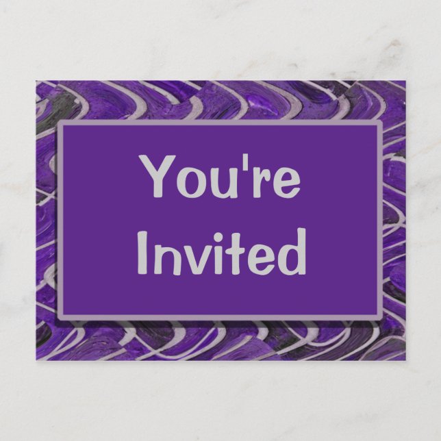 Du är inbjuden inbjudan vykort (Framsida)