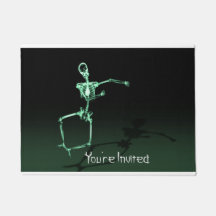 Du är inbjuden Skeleton Funny Door Mat