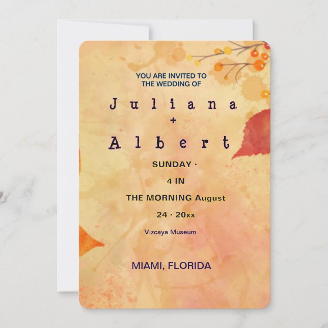 DU ÄR INBJUDEN TILL BRÖLLOP AV INBJUDNINGAR (Framsida)