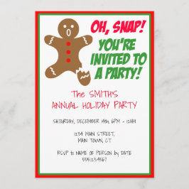 Du är inbjuden till en Julfest Inbjudningar