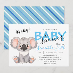 Du är inbjuden till en Koala Baby Shower Meddelande