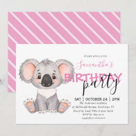 Du är inbjuden till en Koalastastisk första inbjud Meddelande