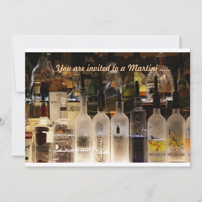 Du är inbjuden till en Martini...... Inbjudningar (Framsida)