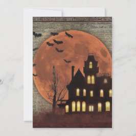 Du är inbjuden till en spindelkylande Halloween fe Tack Kort